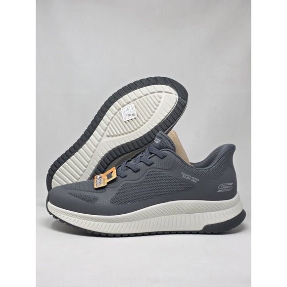 Skechers Other - SKECHERS Slip-ins BOBS Size 10 Mens Sport Squad Chaos 4 Shoes Gray 118423 New
